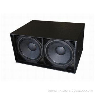 Dual 18 Inch LF Drivers Concert Sound Equipment , Subwoofer